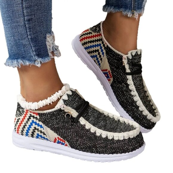 Round Toe Flats Sneakers - Picture 2 of 5